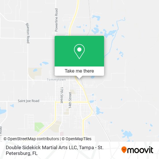 Mapa de Double Sidekick Martial Arts LLC