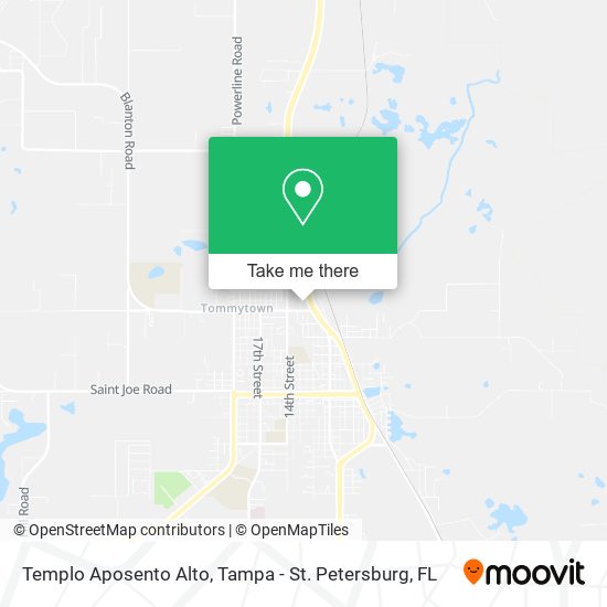 Mapa de Templo Aposento Alto