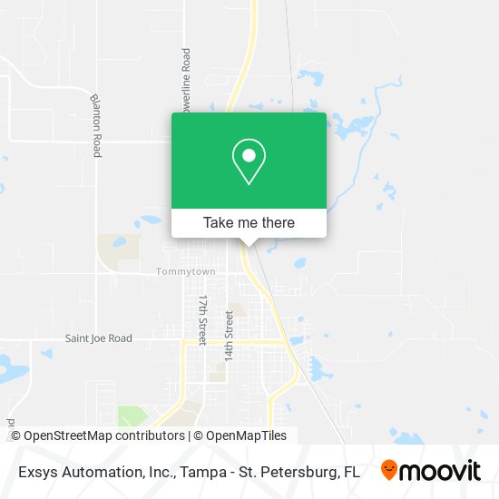 Mapa de Exsys Automation, Inc.