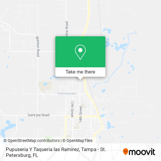 Mapa de Pupuseria Y Taqueria las Ramirez