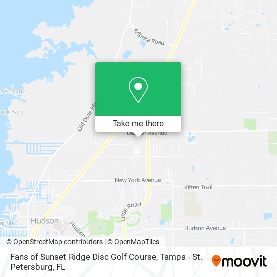 Fans of Sunset Ridge Disc Golf Course map