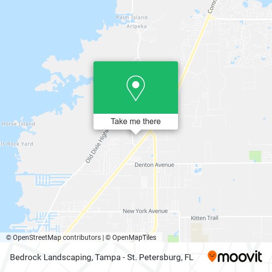 Bedrock Landscaping map