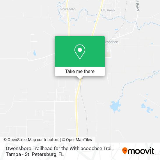 Owensboro Trailhead for the Withlacoochee Trail map