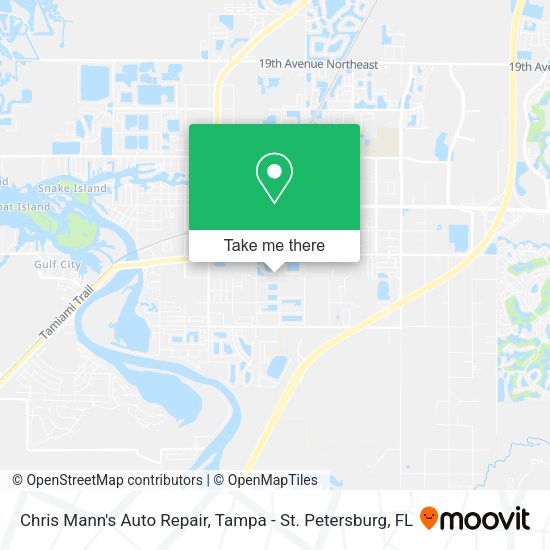 Chris Mann's Auto Repair map