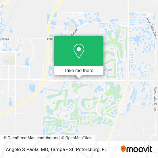 Angelo S Paola, MD map
