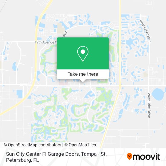 Mapa de Sun City Center Fl Garage Doors