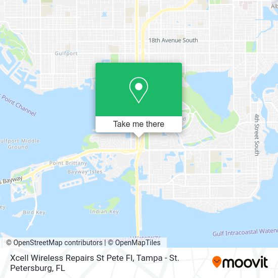 Xcell Wireless Repairs St Pete Fl map