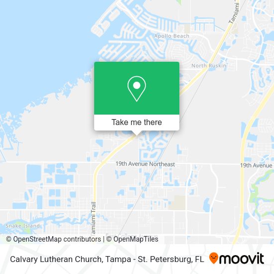 Calvary Lutheran Church map