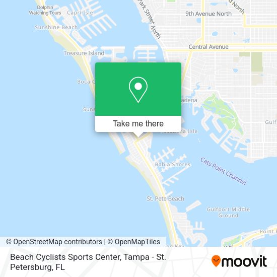 Beach Cyclists Sports Center map