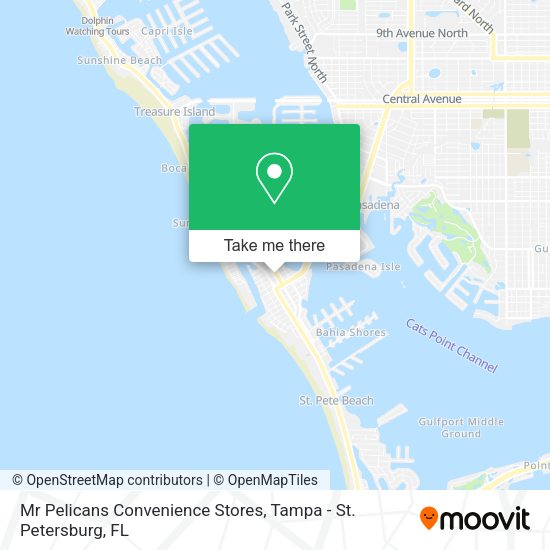 Mapa de Mr Pelicans Convenience Stores