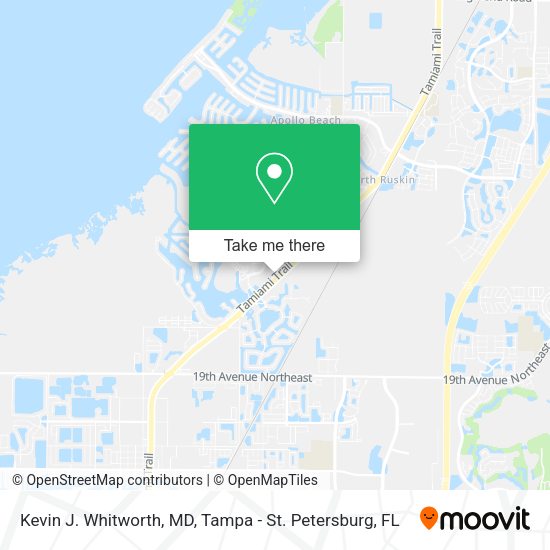 Kevin J. Whitworth, MD map