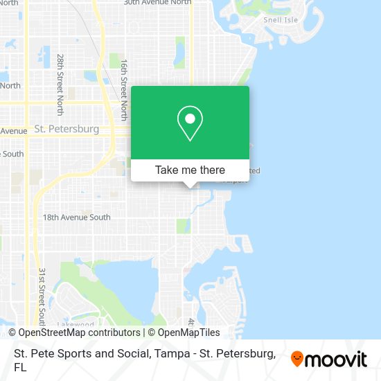 Mapa de St. Pete Sports and Social
