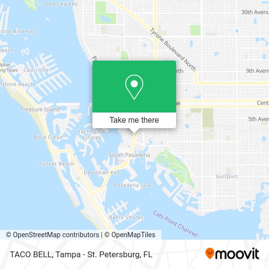 Mapa de TACO BELL