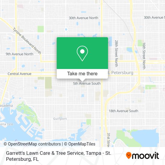 Garrett's Lawn Care & Tree Service map
