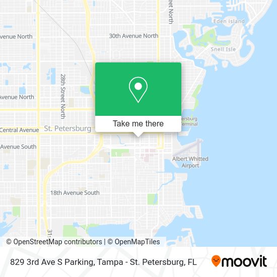 Mapa de 829 3rd Ave S Parking