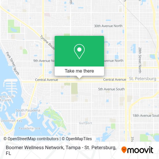 Mapa de Boomer Wellness Network