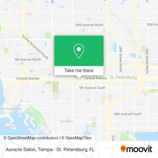Auracle Salon map