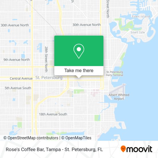 Rose's Coffee Bar map