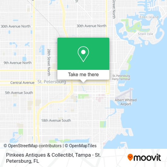 Pinkees Antiques & Collectibl map