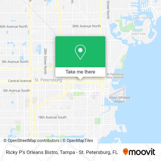 Ricky P's Orleans Bistro map