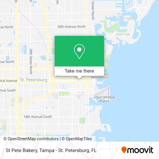 St Pete Bakery map