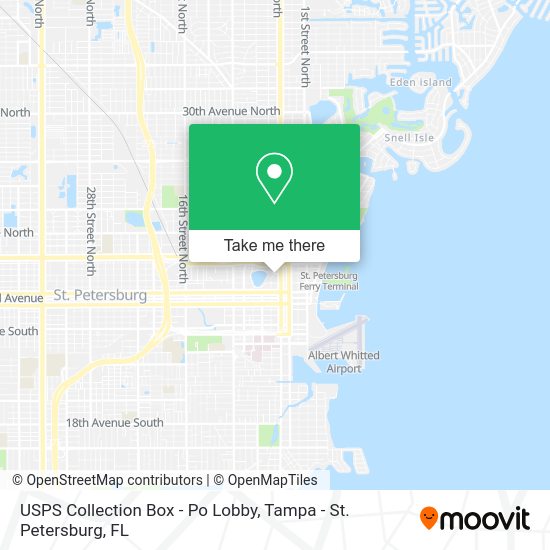 USPS Collection Box - Po Lobby map