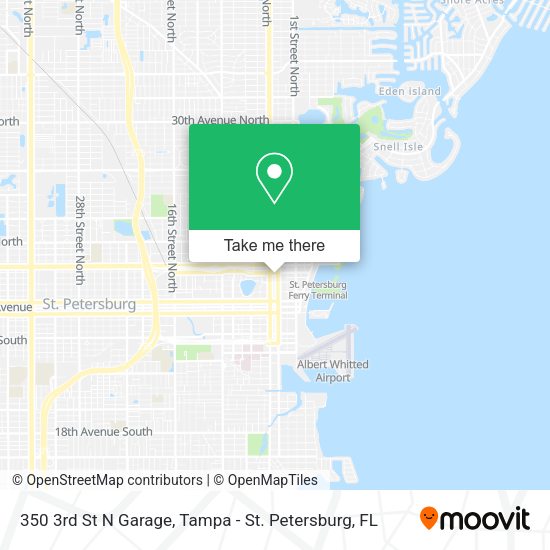 Mapa de 350 3rd St N Garage