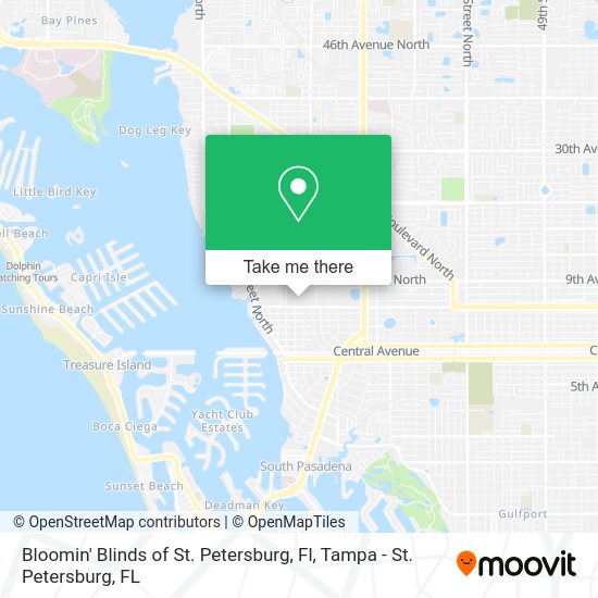 Mapa de Bloomin' Blinds of St. Petersburg, Fl