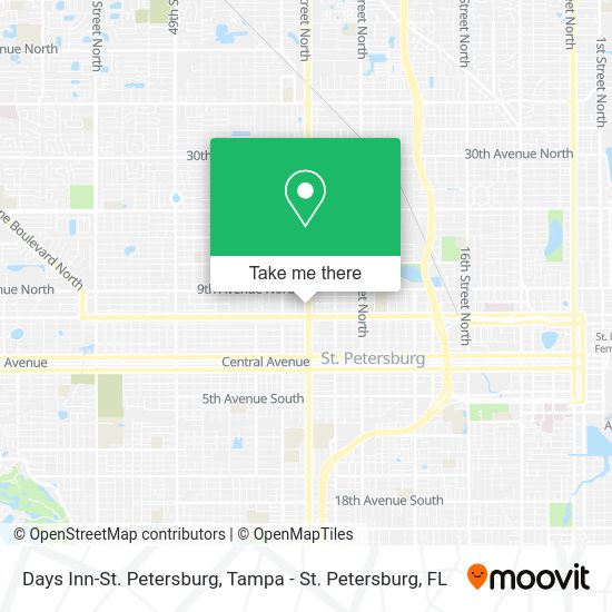 Days Inn-St. Petersburg map