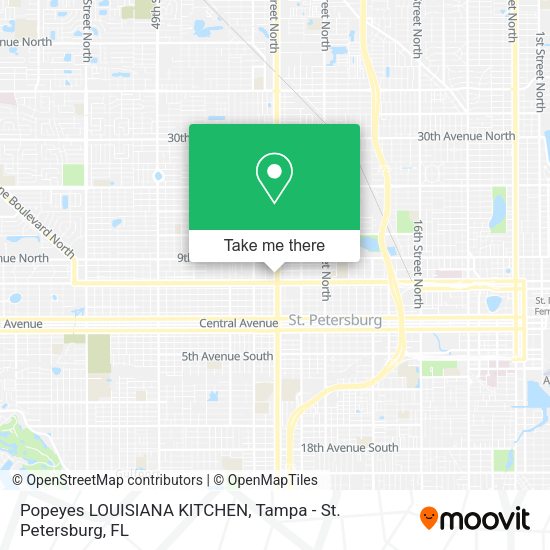 Popeyes LOUISIANA KITCHEN map