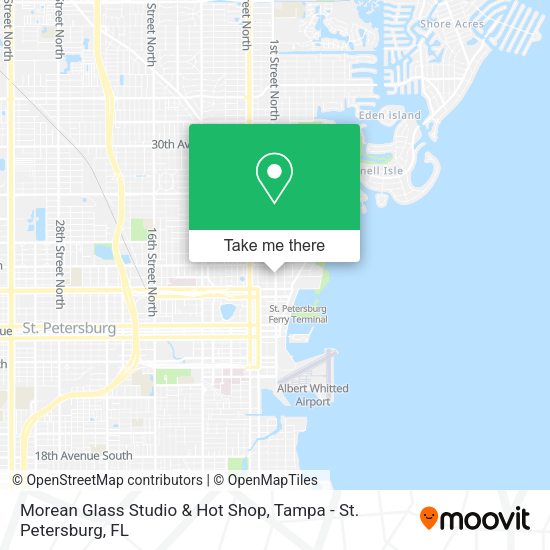 Morean Glass Studio & Hot Shop map