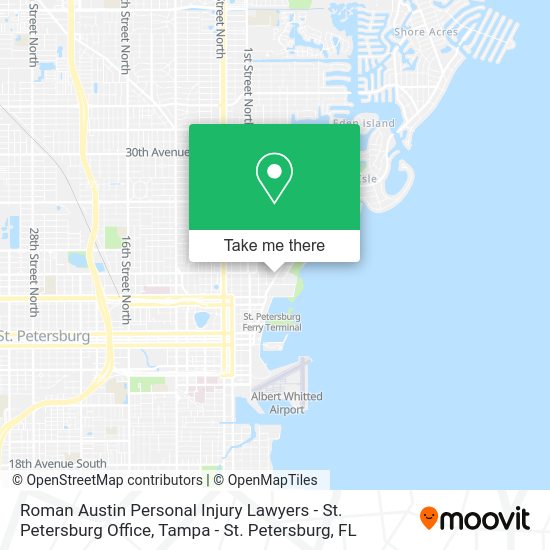 Roman Austin Personal Injury Lawyers - St. Petersburg Office map