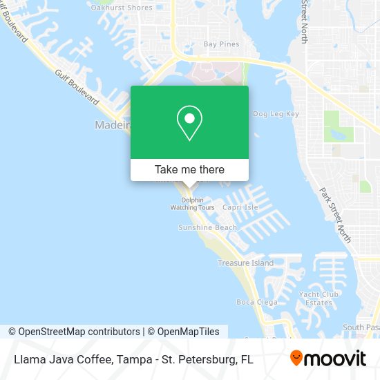 Mapa de Llama Java Coffee