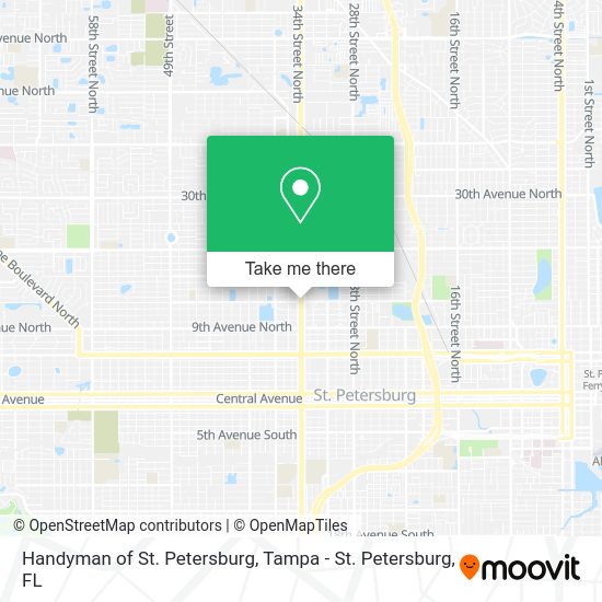 Mapa de Handyman of St. Petersburg