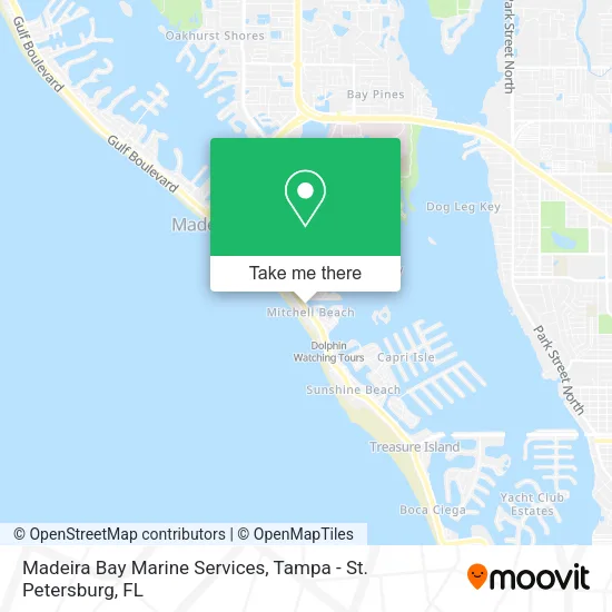 Madeira Bay Marine Services map