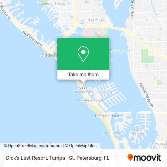 Dick's Last Resort map