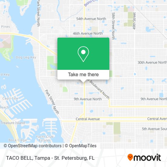 TACO BELL map