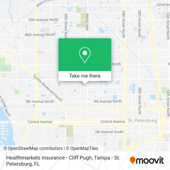 Healthmarkets Insurance - Cliff Pugh map