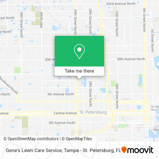 Gene's Lawn Care Service map