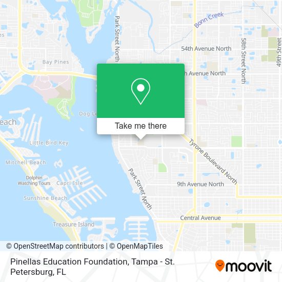 Pinellas Education Foundation map