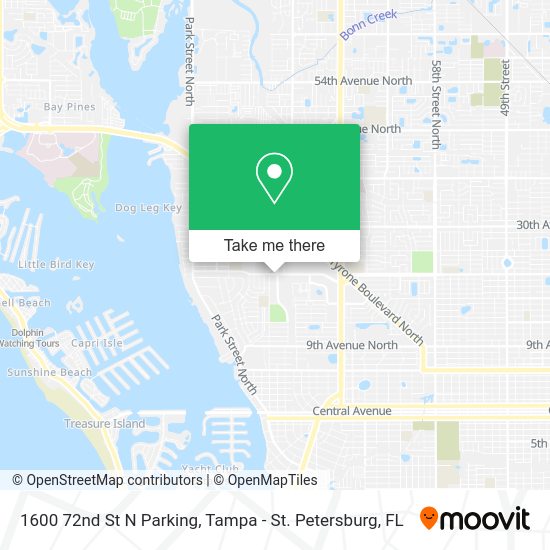 1600 72nd St N Parking map
