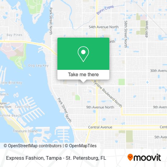 Express Fashion map