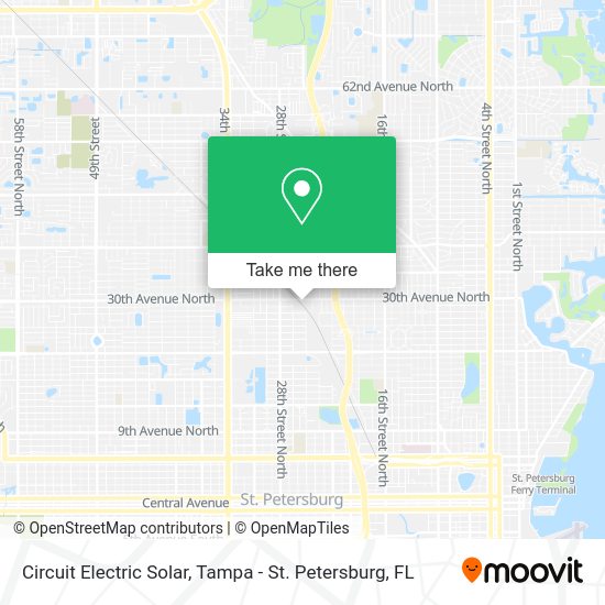 Circuit Electric Solar map