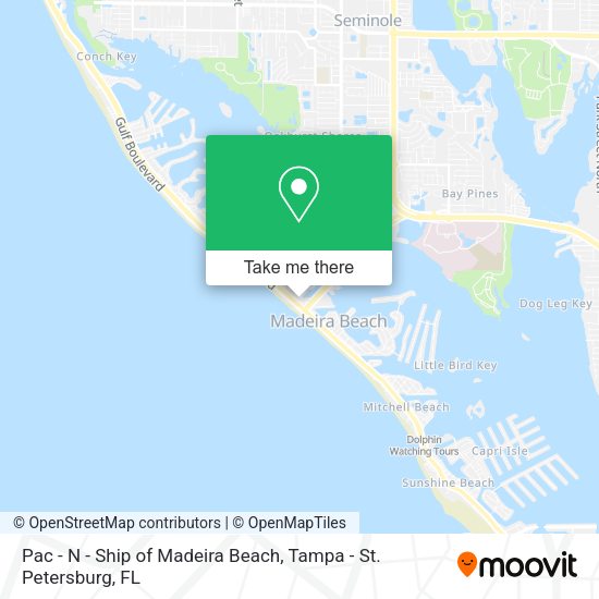 Mapa de Pac - N - Ship of Madeira Beach