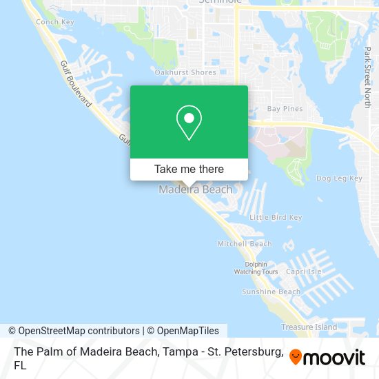 The Palm of Madeira Beach map