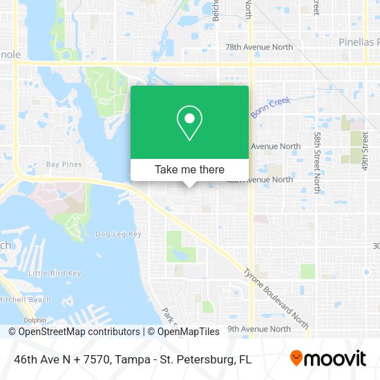 Mapa de 46th Ave N + 7570