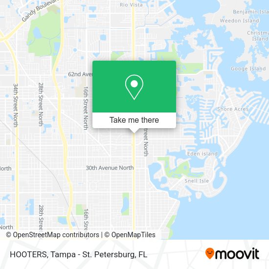 Mapa de HOOTERS