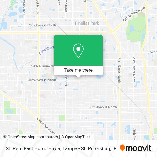 Mapa de St. Pete Fast Home Buyer