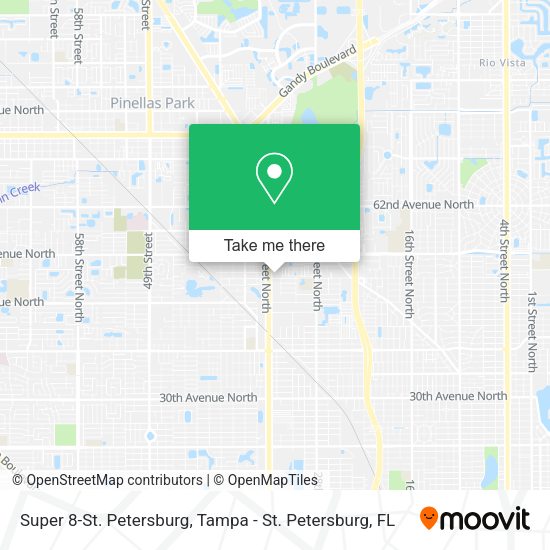 Super 8-St. Petersburg map