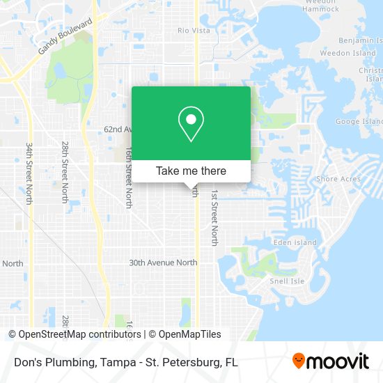 Don's Plumbing map